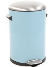 Coș de gunoi EKO Europe - Belle Deluxe, 12 L, albastru deschis -1