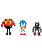 Set de figurine Jakks Pacific - Sonic, 3 bucăți -1