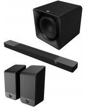 Set Klipsch – Flexus 200, soundbar, subwoofer, boxe surround, negru - imagine 1