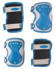 Set genunchiere și cotiere Micro – Reflective, albastru, mărimea M - imagine 1