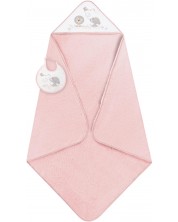 Interbaby set prosop și bavețică pentru bebeluși - Cachirulo Pink, 100 x 100 cm -1