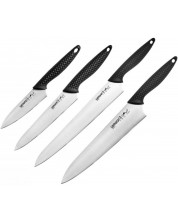 Set de 4 cuțite Samura - Golf, mâner negru