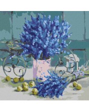 Set de pictură pe numere Ideyka - Levănțică parfumată, 40 x 40 cm -1