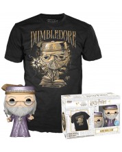 Set Funko POP! Collector's Box: Movies - Harry Potter - Dumbledore with Wand (Metallic) (Special Edition) -1