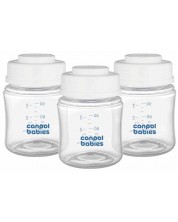 Set de recipiente pentru depozitarea laptelui matern Canpol babies - 3 x 120 ml