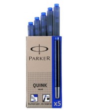 Set rezerve Parker - Z11, pentru stilou, 5 buc., albastre -1
