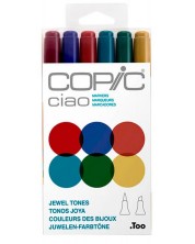 Set de markere Too Copic Ciao - Tonuri de bijuterie, 6 culori