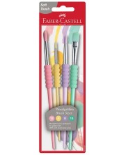 Set pensule pentru desen Faber Castell - № 12, 4, 8, 10