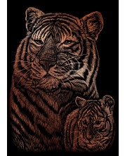 Set de gravură Royal Copper - Tigri, 13 x 18 cm -1