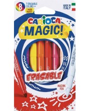 Set carioci Carioca Magic - 7 culori + 1 care se sterge