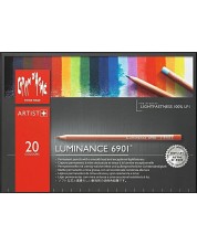 Set de creioane colorate Caran d'Ache Luminance 6901 - 20 de culori -1