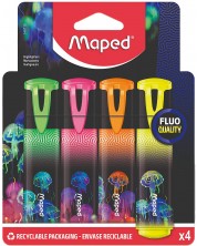 Set markere de text Maped Deepsea Paradise - 4 culori -1