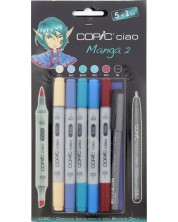 Set markere Copic Ciao - Set Manga 2, 5+1