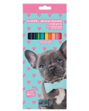 Creioane colorate Paso Studio pets, 12 culori -1