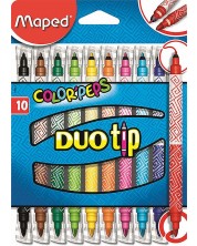 Set carioci cu 2 varfuri Maped Color Peps Duo Tip - 10 culori -1