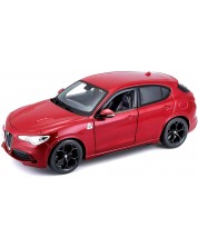 Mașinuță metalică Bburago - Alfa Romeo Stelvio, 1:24, roșu - imagine 1