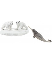Set figurine Schleich Wild Life - Ursi polari, jucandu-se -1