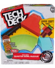 Set joc  Tech Deck - X-Connect, Rampă pentru degete și skateboard, Quarter Bowl Ruckus -1