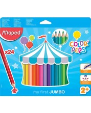 Set creioane Maped Color Peps - My First Jumbo, 24 culori -1