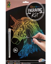 Kit de răzuit Grafix - unicorn, А4