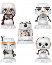 Set figurine Funko POP! Movies: Star Wars - Holiday Darth Vader, Stormtrooper, Boba Fett, C-3PO R2-D2 (Special Edition) -1