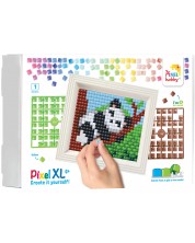 Set creativ cu cadru și pixeli Pixelhobby - XL, Panda