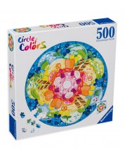 Puzzle rotund Ravensburger din 500 de piese - Înghețată -1