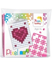 Set de pixeli creativ  Pixelhobby - Breloc , Inima -1