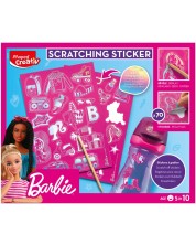 Set creativ Maped Creativ Barbie - Stickere Scratch, 70 buc. -1