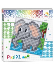 Pixelhobby Set de hobby creativ cu pixeli XL, 23x23 pixeli - Elefant -1