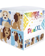 Set creativ cu pixeli Pixelhobby - XL, Cub, catelusi -1