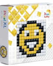 Kit creativ cu pixeli Pixelhobby - XL, Emoji vesele -1