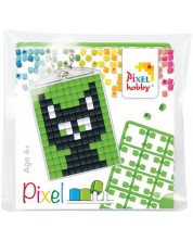 Set de pixeli creativ  Pixelhobby - Breloc , Pisică neagră -1