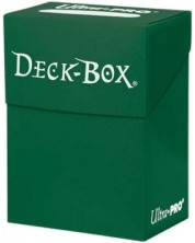 Cutie pentru cărți Ultra Pro - Solid Color Deck Box, Forest Green (80+ buc.) -1