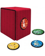 Cutie pentru cărți Ultra Pro Pokemon TCG: Kanto Alcove Click Deck Box (100+ buc.) -1