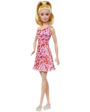 Păpuşă Barbie Fashionista - Cu rochie florală