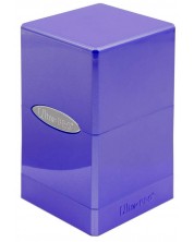 Cutie pentru cărți Ultra Pro Hi-Gloss Satin Tower - Amethyst (100+ buc.)