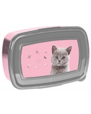 Cutie pentru mâncare Paso Cat - Pisică gri, 750 ml -1