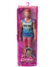 Păpușa Barbie Fashionistas - Ken, cu tricou Malibu