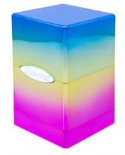 Cutie pentru cărți Ultra Pro Satin Tower - Hi-Gloss Rainbow (100+ buc.)