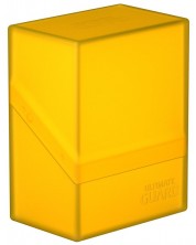 Cutie pentru carti de joc Ultimate Guard Boulder Deck Case - Standard Size, galbena (60 buc.) -1