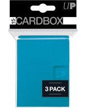 Cutie pentru cărți Ultra Pro - Card Box 3-pack, Light Blue (15+ buc.)