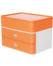 Cutie modulara cu 2 buzunare Han - Allison smart plus, portocalie -1