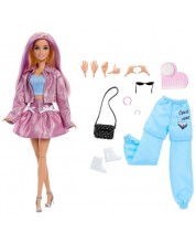 Păpușă Barbie Deluxe Style - Cu păr care își schimbă culoarea, haine și accesorii