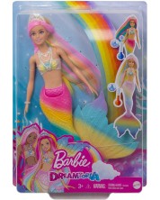 Papusa Mattel Barbie Dreamtopia Color Change - Sirena -1
