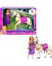 Disney - păpușă Rapunzel cu cal
