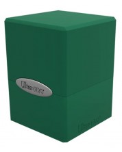 Cutie pentru cărți Ultra Pro Satin Cube - Forest Green (100+ buc.) -1