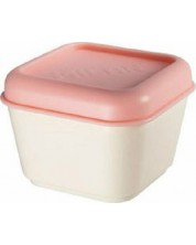 Cutie pentru mancare Milan - 330 ml, cu capac roz