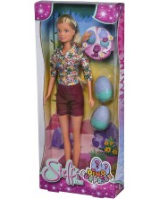 Simba Toys Steffi Love doll - Steffi cu mici dinozauri  -1