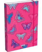 Cutie cu elastic Lizzy Card Pink Butterfly - 33 x 24 x 5 cm -1